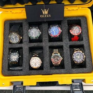 Invicta, olevs, guess watches 10 all together most are brand new